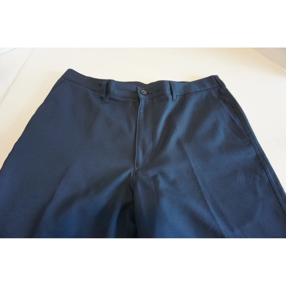 PGA Tour Mens Golf Shorts Navy Blue Flat Front Performance Size 36 SU21594