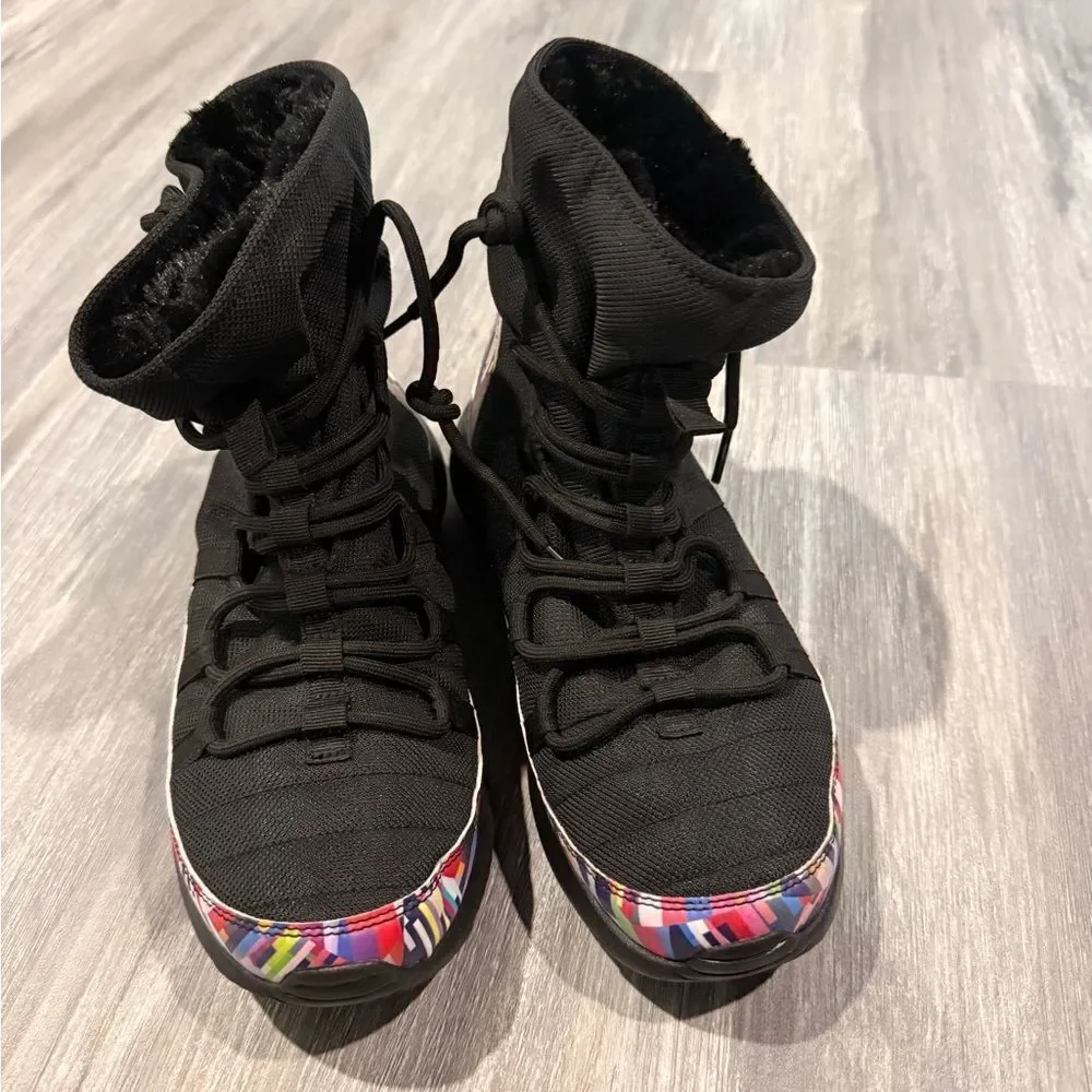 NIKE ROSHE High-Top colorful Sneakers with Fur Inside
