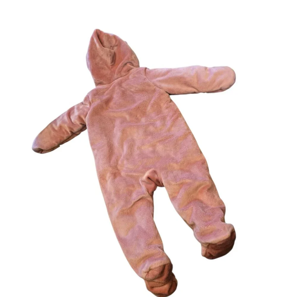 CARTERS Just One You Pink Bunting Footed Winter Snowsuit sz 9m  LIKE NEW
