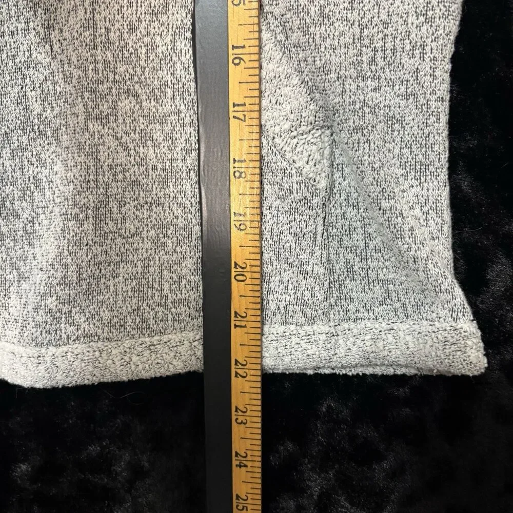 PrAna Kids Quarter Zip Sweatshirt Sz L Light Gray Cozy‎ Outdoor Hiking Gorpcore
