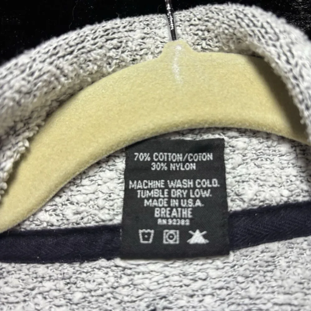 PrAna Kids Quarter Zip Sweatshirt Sz L Light Gray Cozy‎ Outdoor Hiking Gorpcore