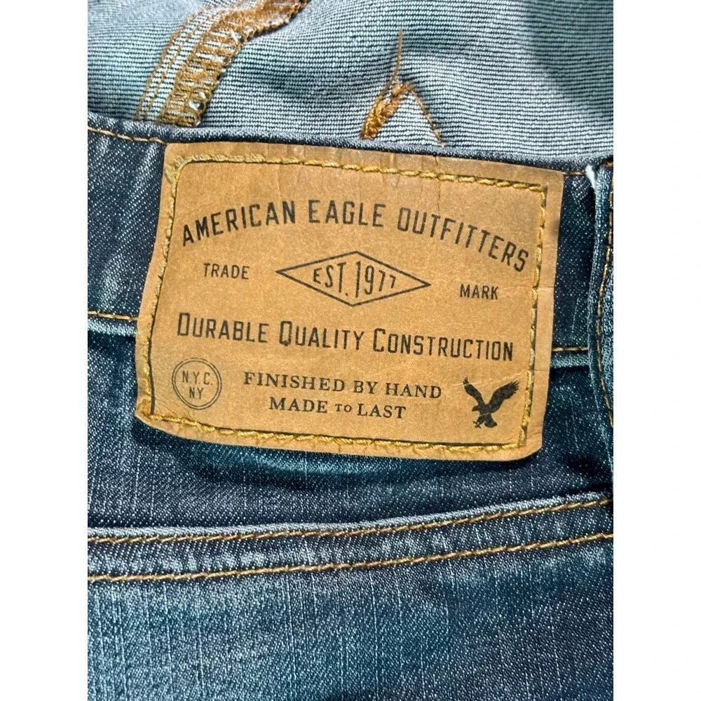 American Eagle Slim Taper Jeans Mens 33x30 Dark Wash 360 Extreme Flex Denim