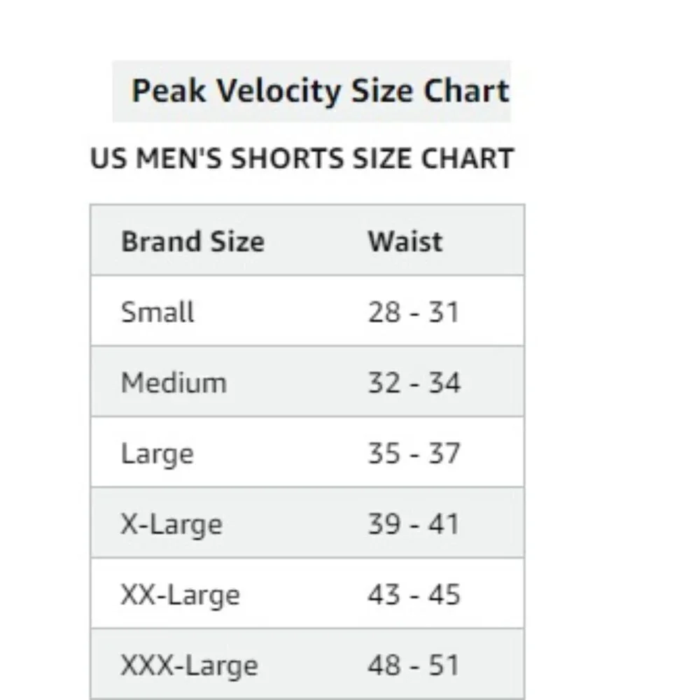 Peak Velocity Men's 5'' Run Short with Boxer Brief, Black XXL