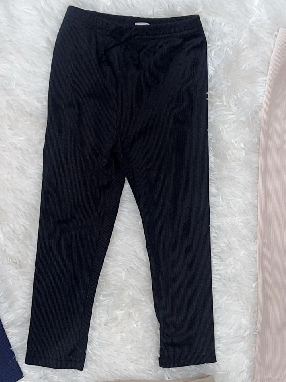 Girls' Cardigan & Pants Set - Burgundy, Navy, Black, Beige