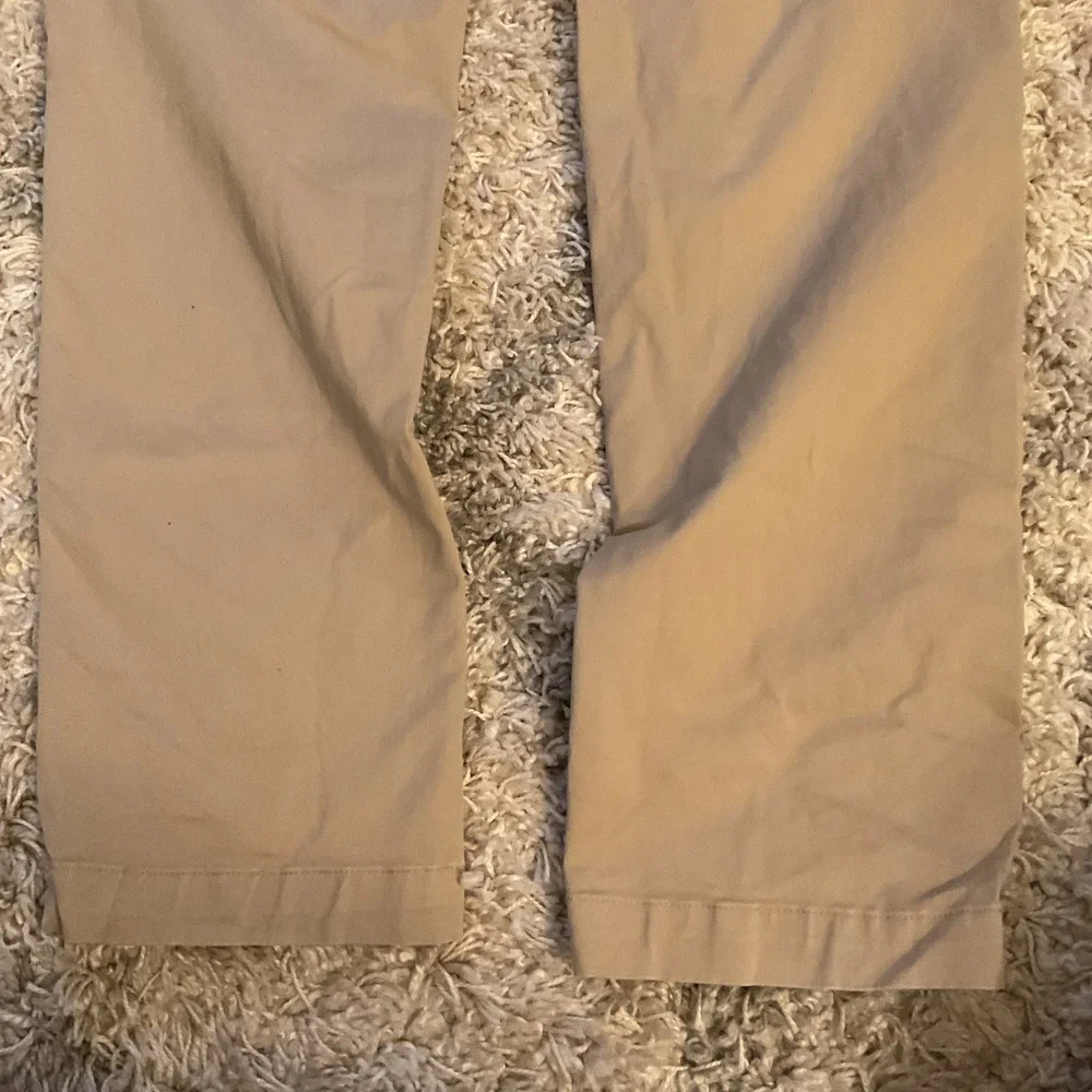 Gap Mens Athletic Fit Khaki Chino Pants Tan Beige 40x34‎ Cotton Blend Stretch