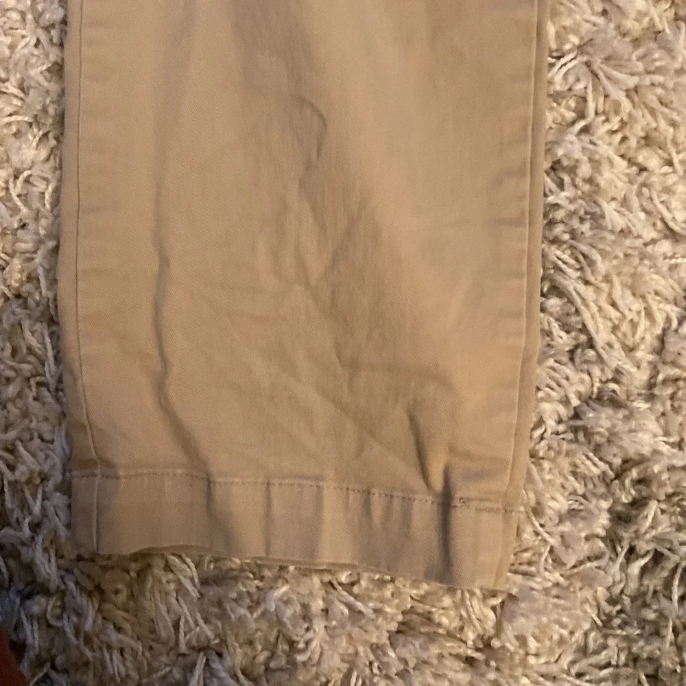 Gap Mens Athletic Fit Khaki Chino Pants Tan Beige 40x34‎ Cotton Blend Stretch