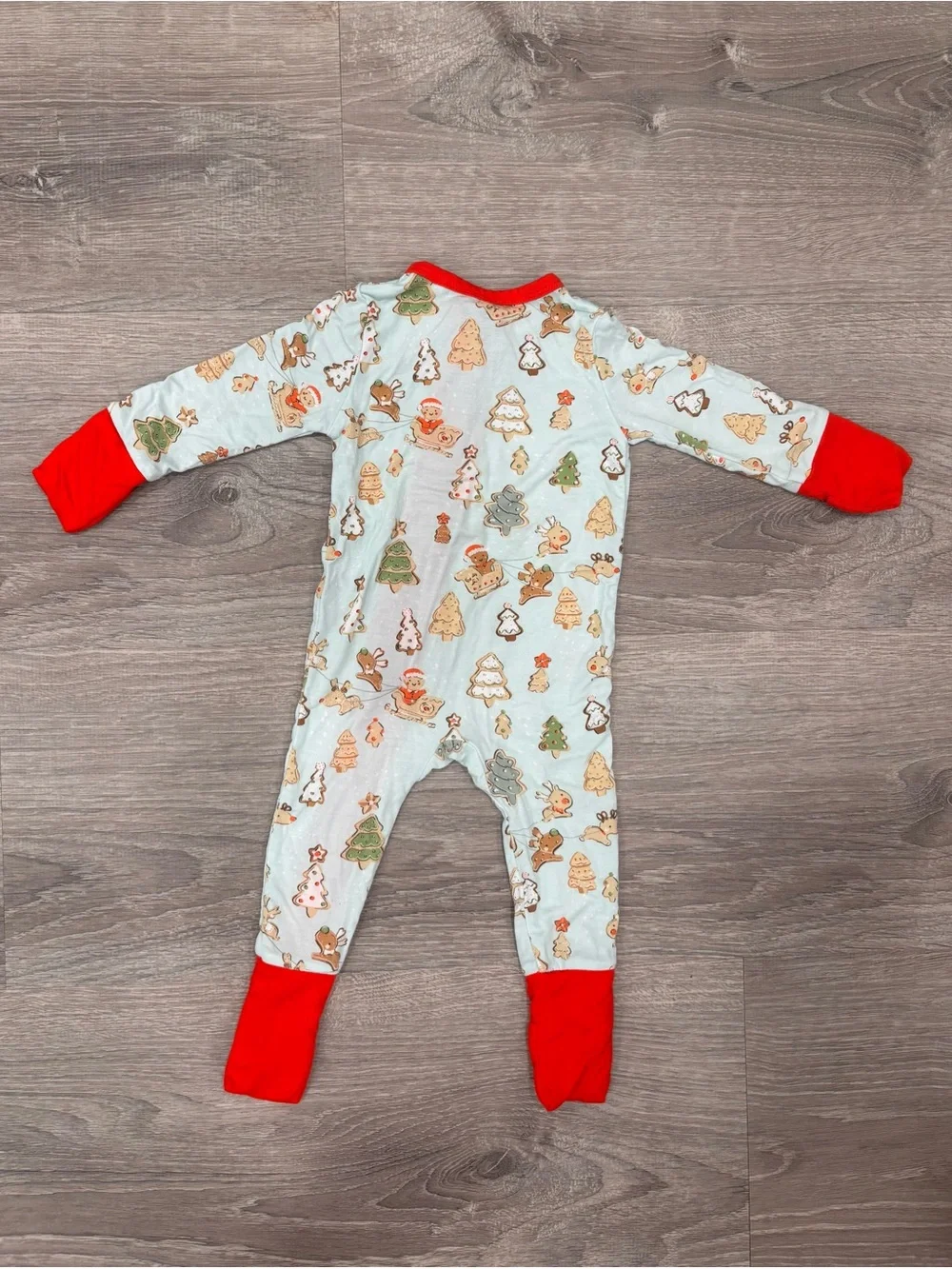 Angel Dear 0-3 Months Christmas Cookies Bamboo Pajamas Unisex