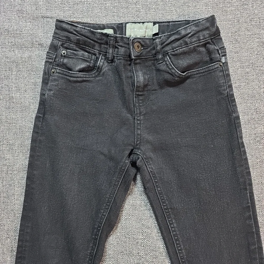 Lucky Brand Jeans Girls Black Zoe Skinny Size 10 Adjustable waist