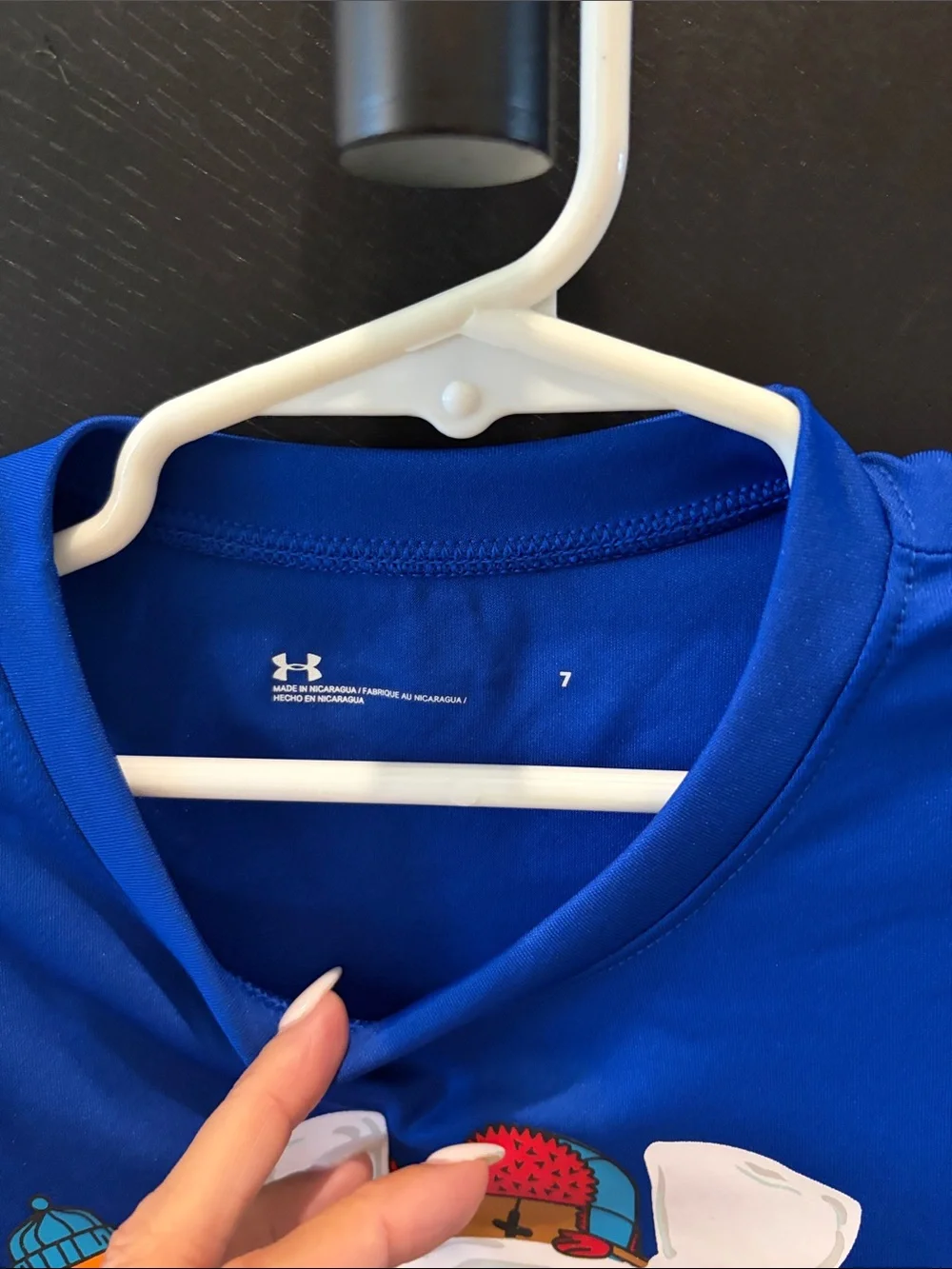 Under Armour Royal Blue Long-Sleeve Sports Graphic Tee