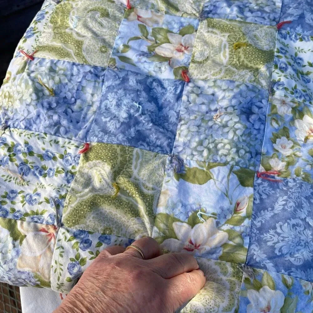 Handmade blanket quilted