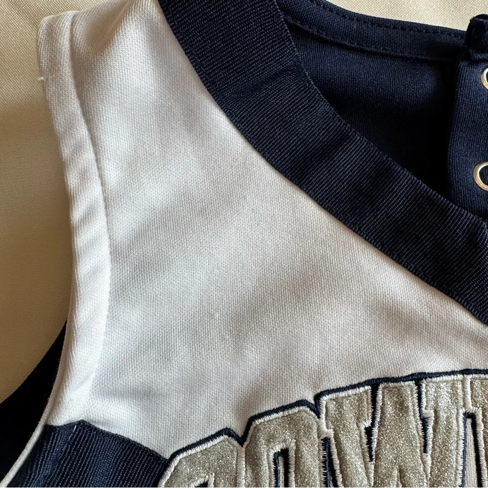 Little Girls Dallas Cowboys Cheerleader Top Halloween‎ Cosplay Cowboy Fan XS 3T