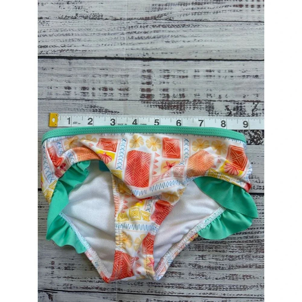 Disney‎ Moana Swimsuit Kids Multicolor Ruffle Tankini Two Piece Set 3T