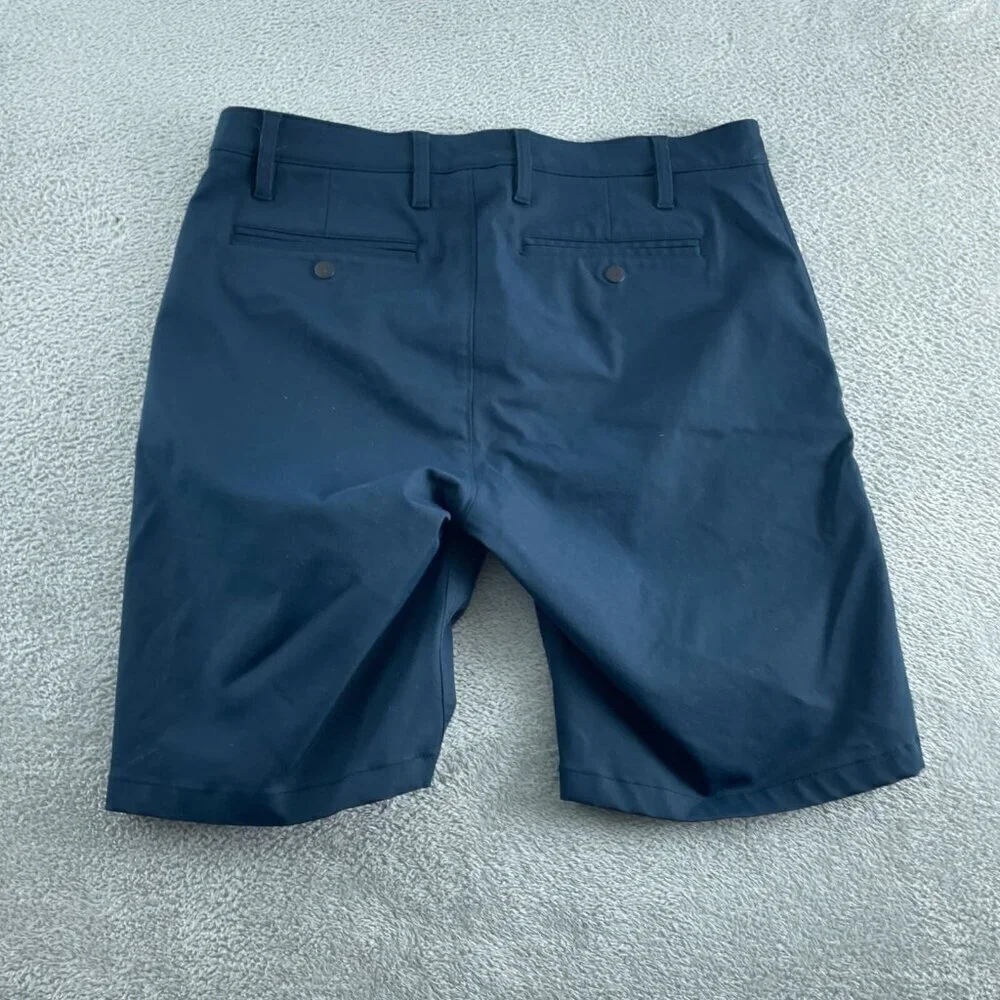 Proof Mens Navy Blue Polyester Blend Shorts Size 34 4798