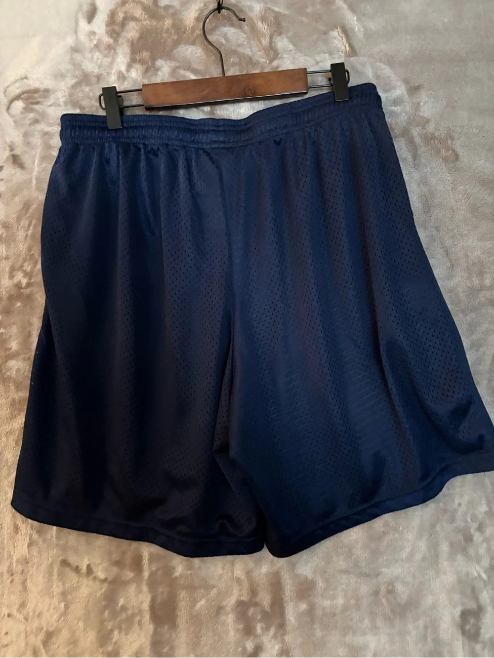 Knocker Athletic Mesh Shorts Mens Size XL Drawstring Waist Navy Shorts