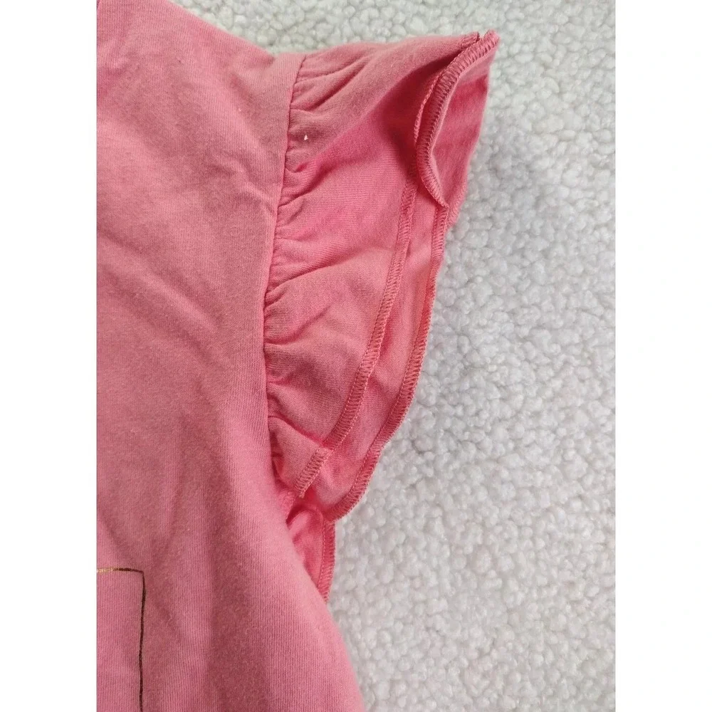 Target Black History‎ Month Kids Ruffle Sleeve Graphic Tee Size XL 14 16 Pink