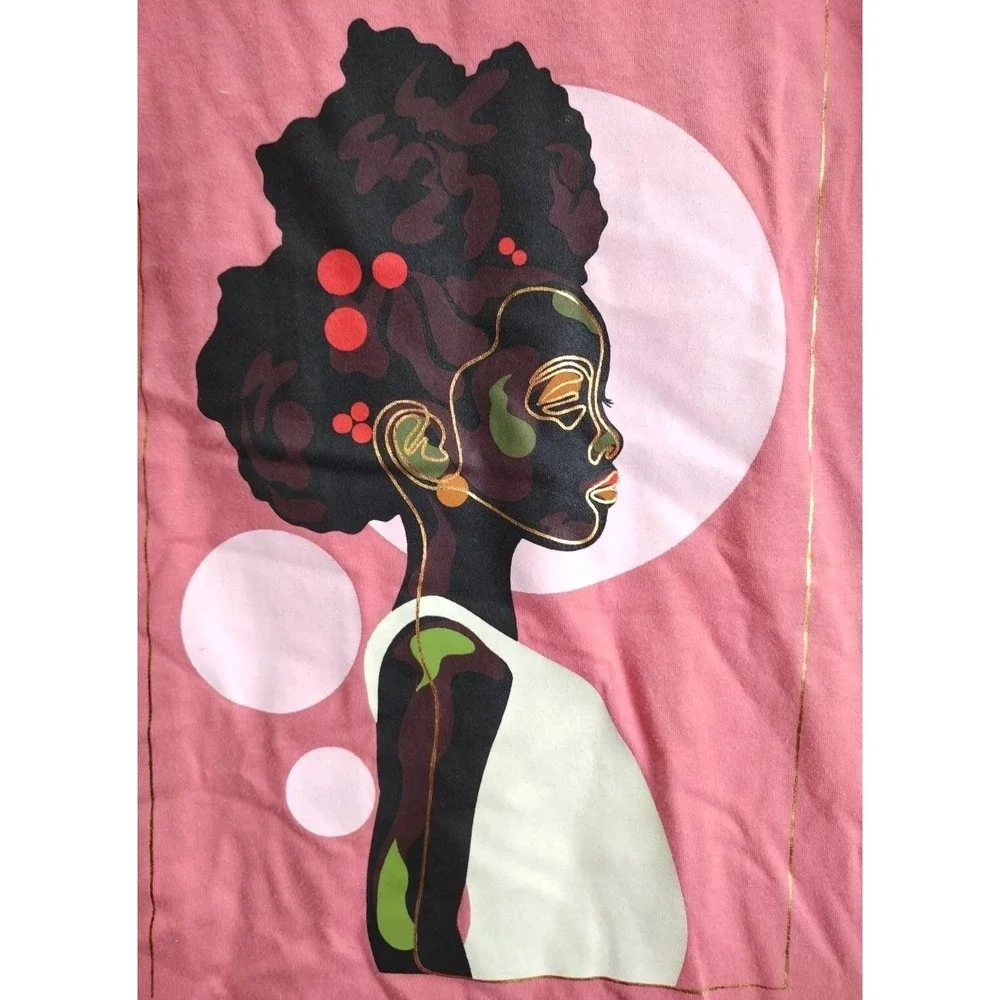 Target Black History‎ Month Kids Ruffle Sleeve Graphic Tee Size XL 14 16 Pink