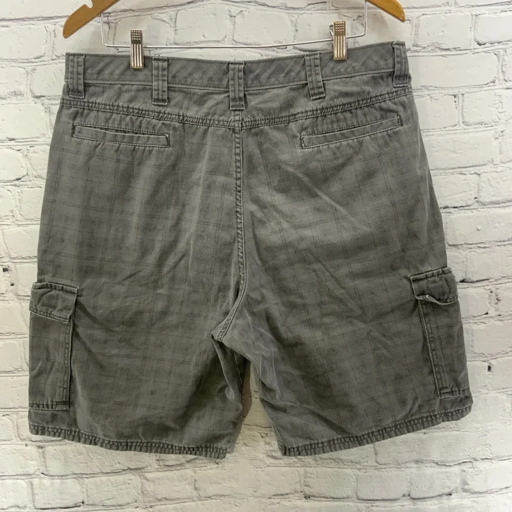 Wrangler Cargo Shorts‎ Mens Sz 36 Gray Casual Hiking Camping