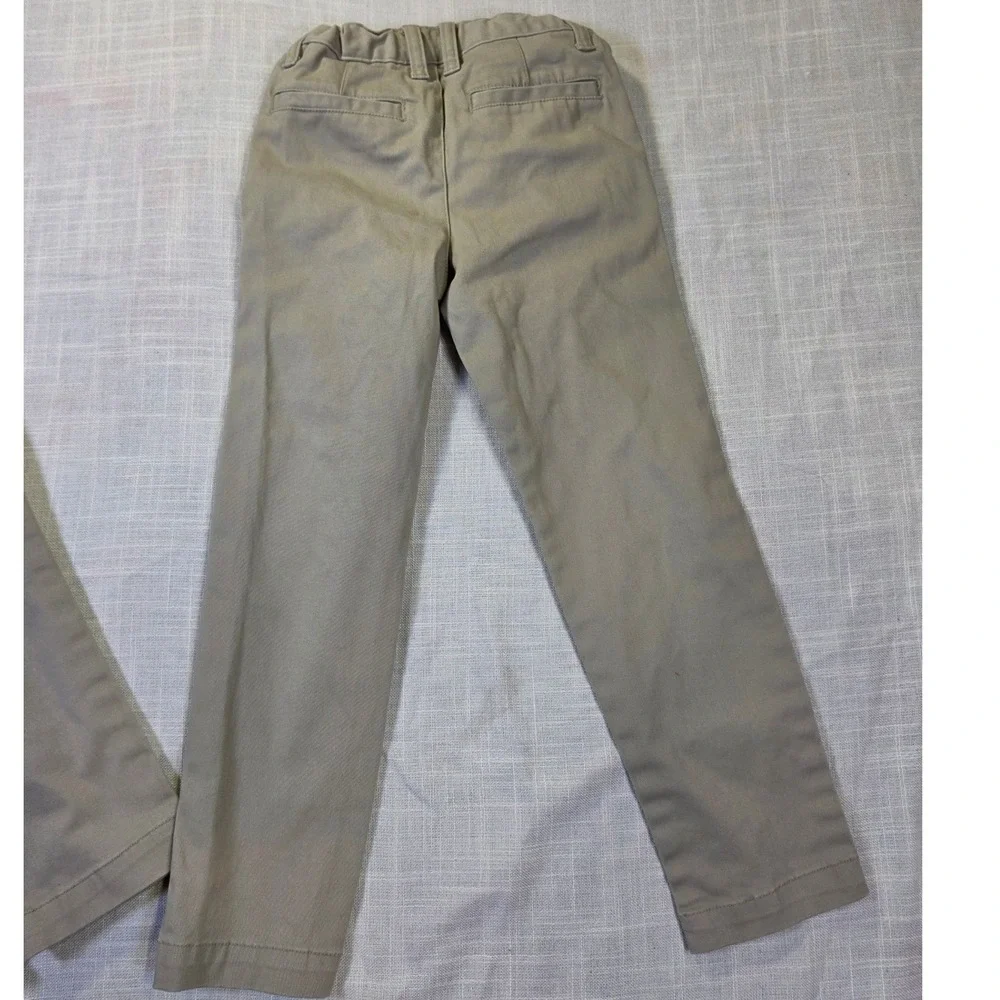 Lot of 3 Boys Khaki Chino Pants Size 6 Cat & Jack 365 Kids School Uniform Tan
