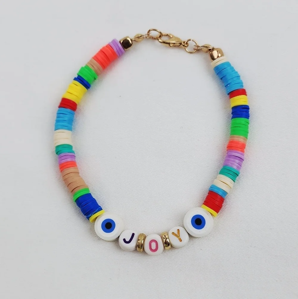 Handmade JOY Multi Color Bracelet