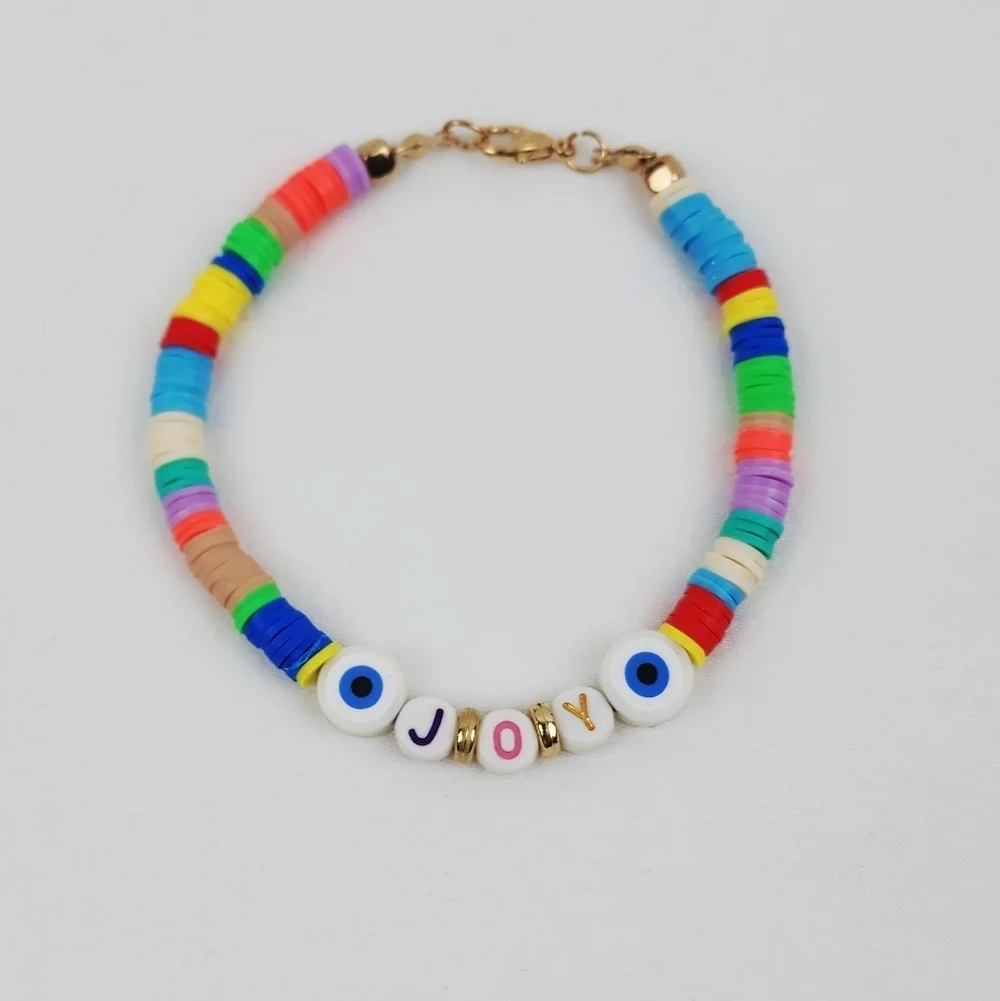 Handmade JOY Multi Color Bracelet