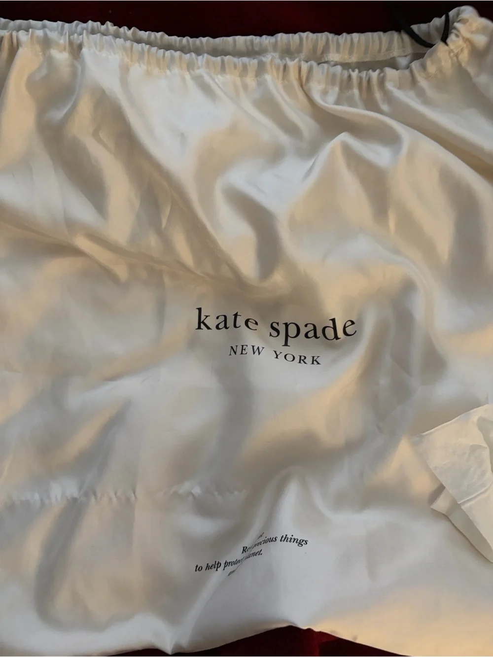 kate spade Knott Pebbled leather medium tote in milk glass
