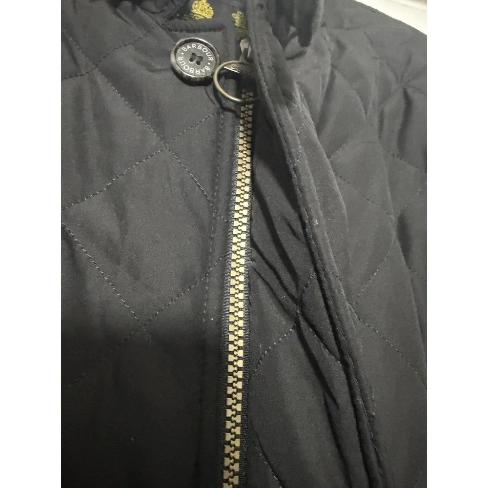 Barbour Lutz MQU0508BK11 Quilted Jacket Men's L Black Field Coat MSRP $299