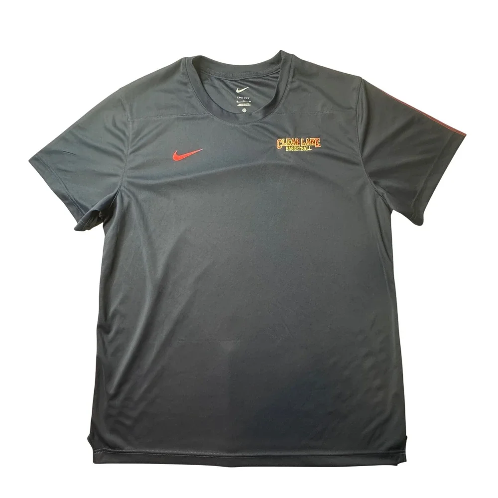 Nike T-Shirt Mens XL Blue Clear Lake Basketball Dri-FIT FJ9571-423 Athletic Tee