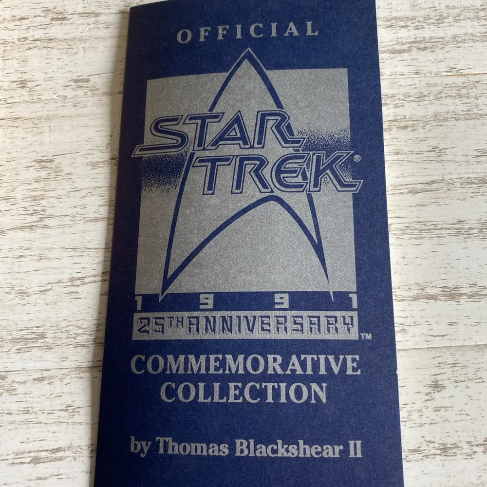Vintage 1991 Star Trek Spock 25th Anniversary Hamilton Plate COA