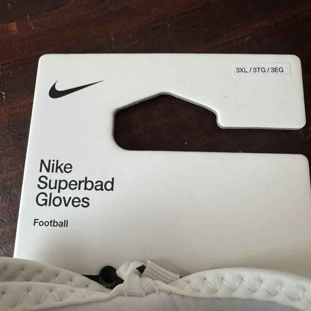 Nike Superbad 7.0 NFL Player Issue KC Chiefs Football Gloves