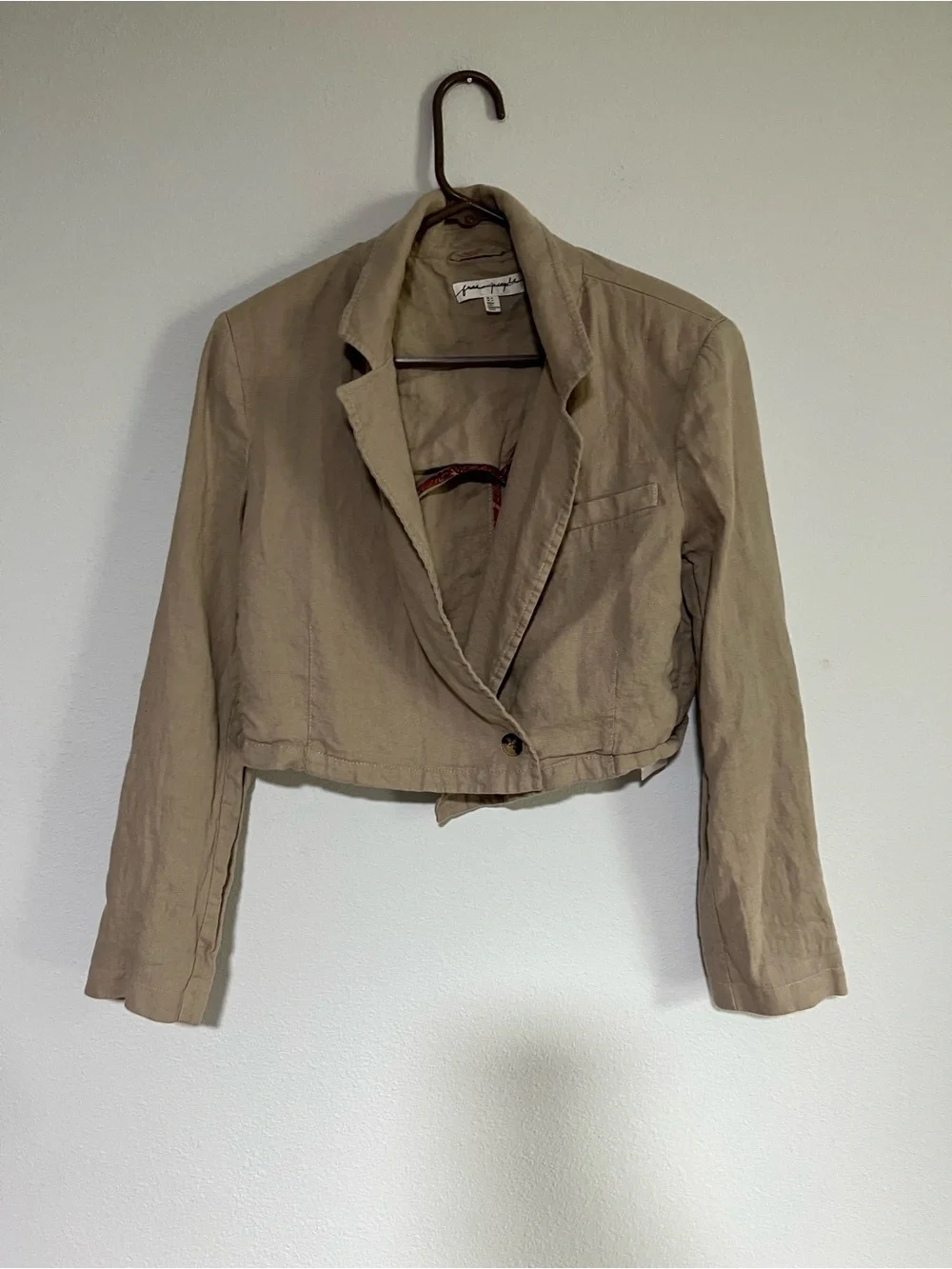 Free People lightweight beige