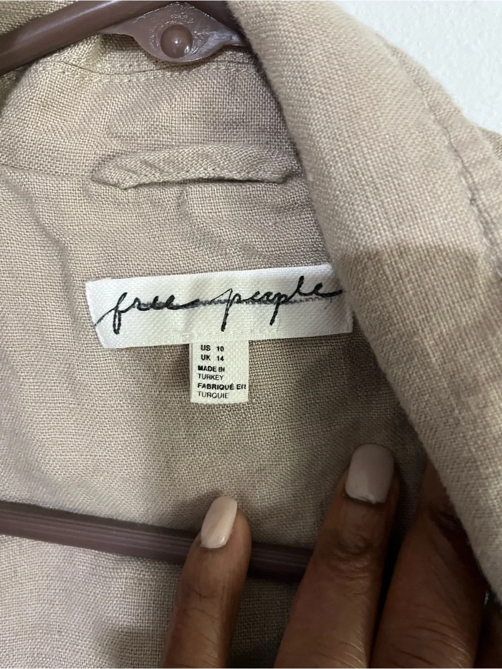 Free People lightweight beige