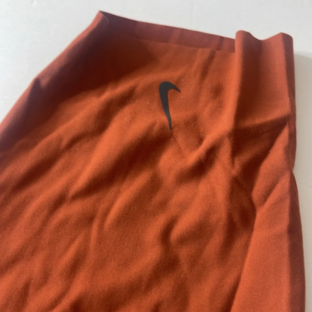 Nike Yoga Luxe Infinalon Layered Jumpsuit Onesie Burnt Orange / Rust 2X