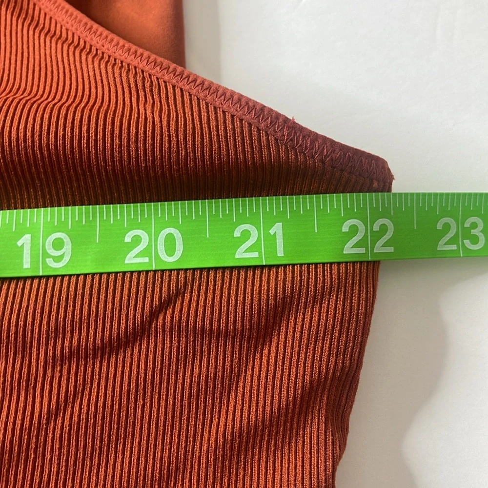 Nike Yoga Luxe Infinalon Layered Jumpsuit Onesie Burnt Orange / Rust 2X