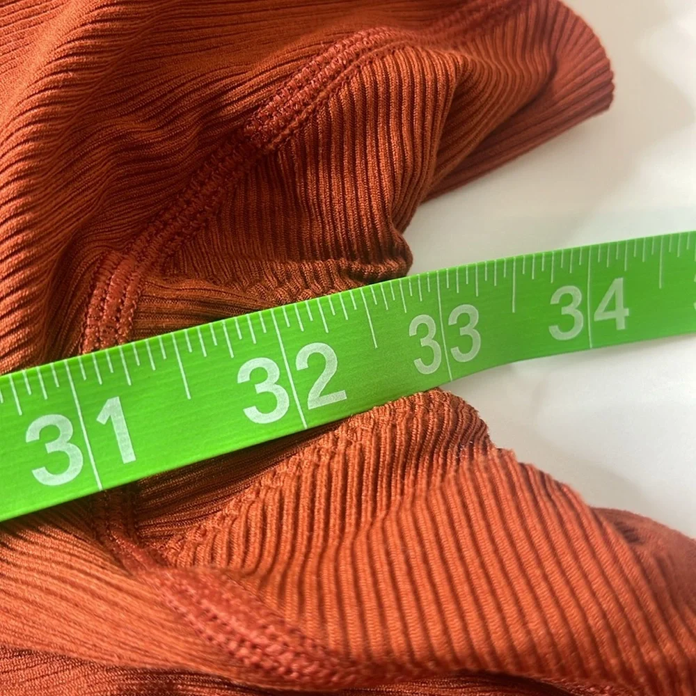 Nike Yoga Luxe Infinalon Layered Jumpsuit Onesie Burnt Orange / Rust 2X