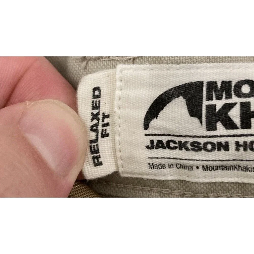 Men's Mountain Khakis Original Mountain Pant Relaxed Fit Beige Size 36x32