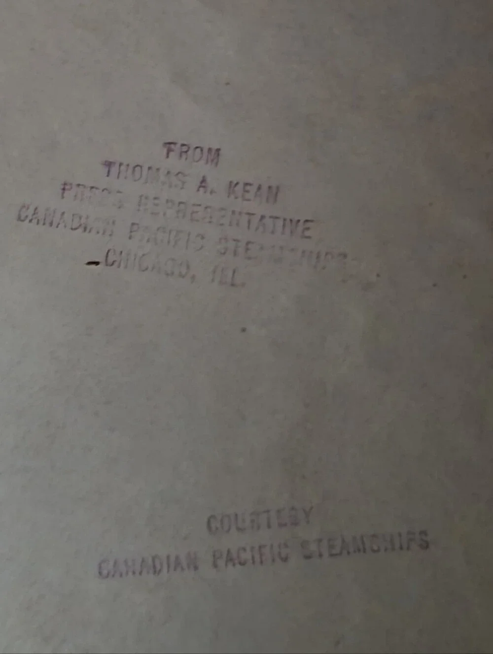 Canadian Pacific Railway (Canadian Pacific) description vintage