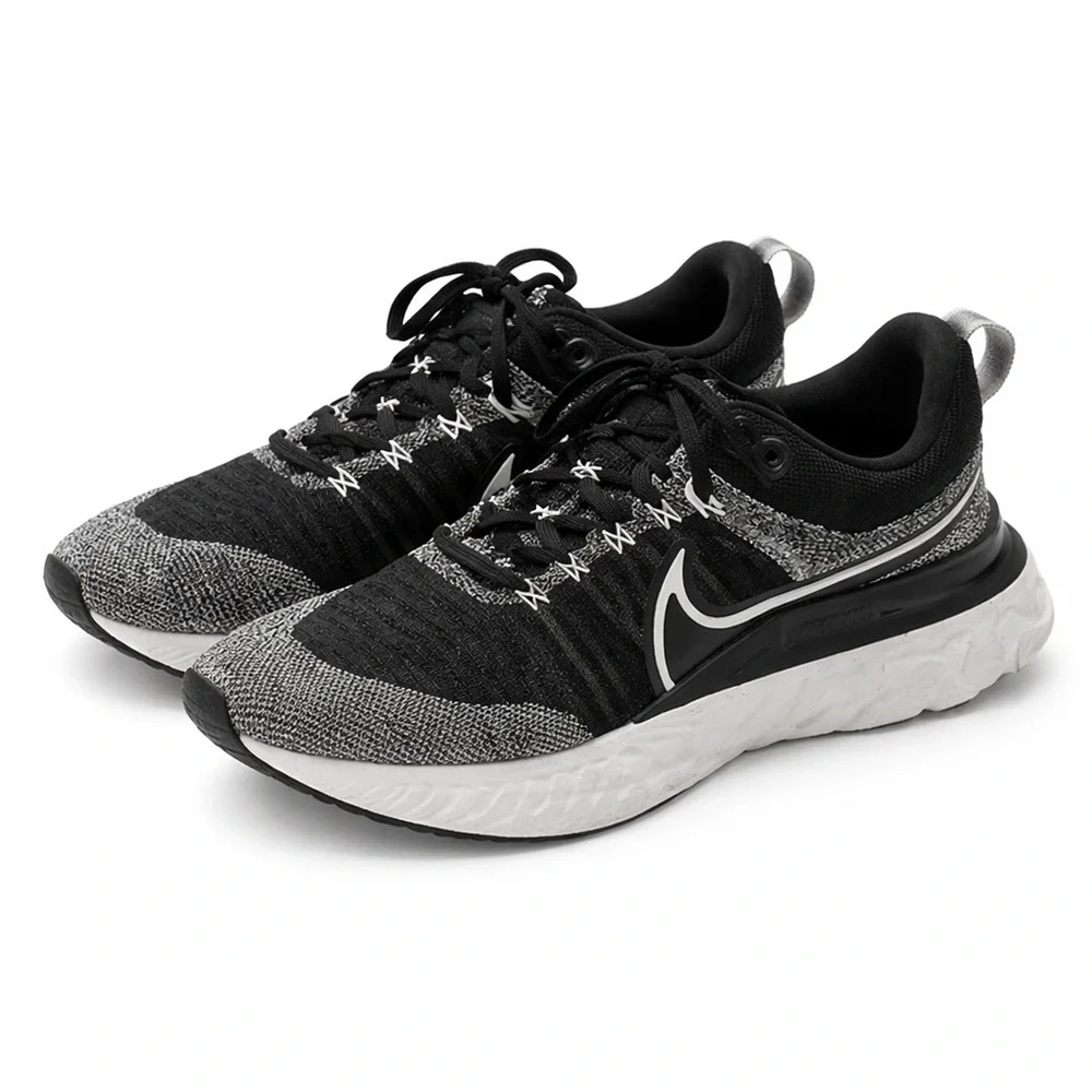 Nike React Running Shoes Black Gray Women’s Size 8