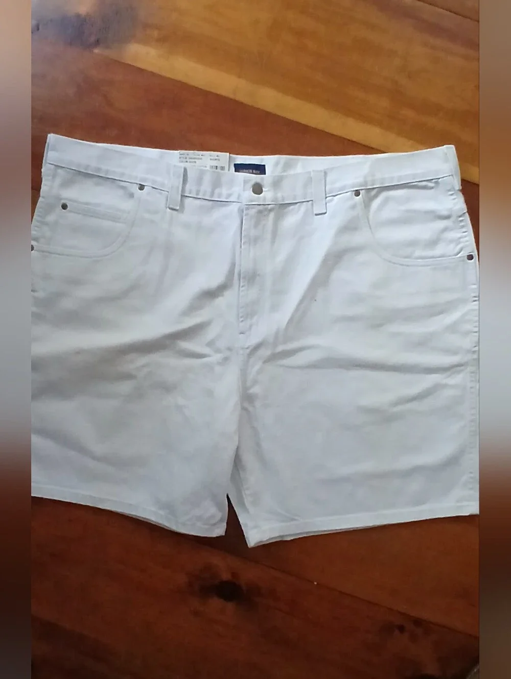 Harbor Bay White Men's Casual Cotton Shorts Size 50 NWT