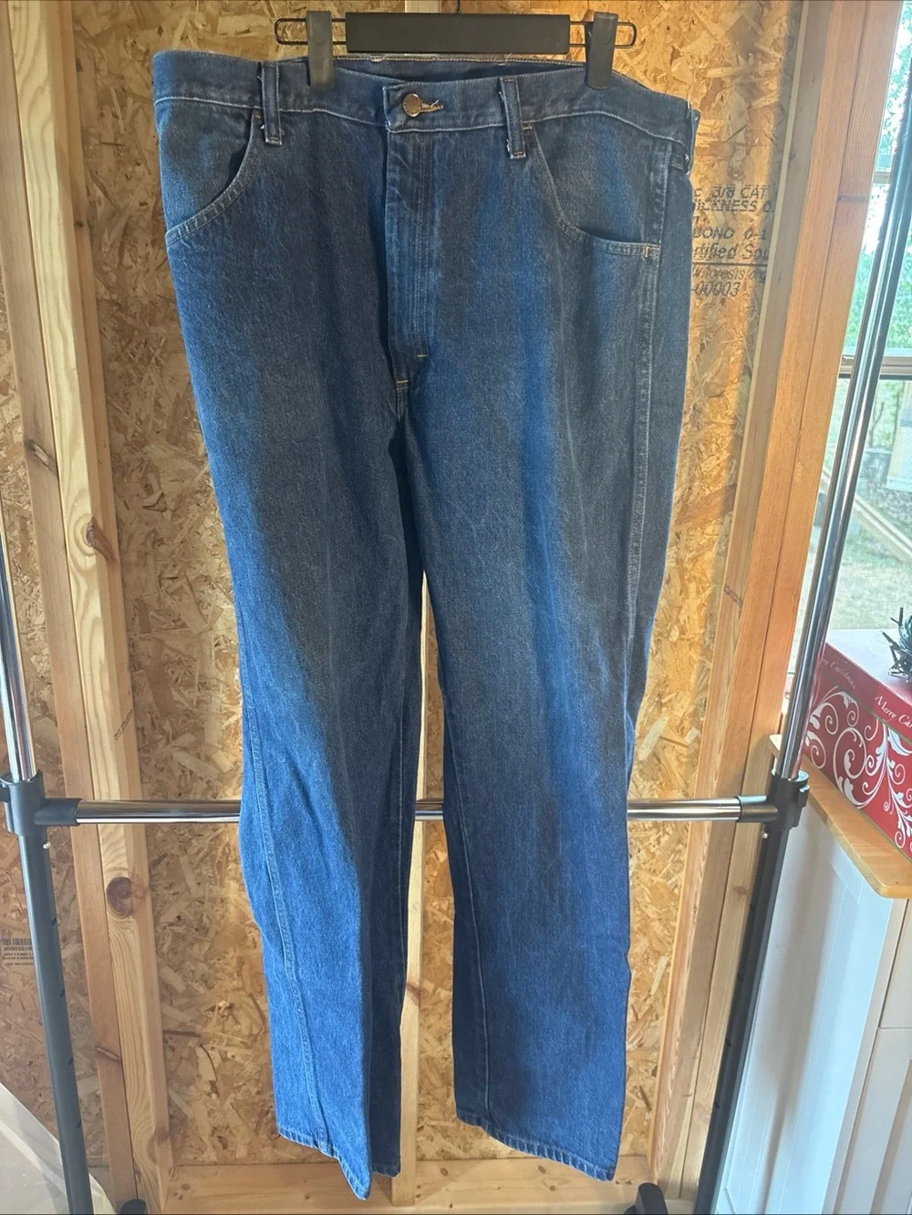 Rustler Classic Men's Blue Denim Jeans 38x34