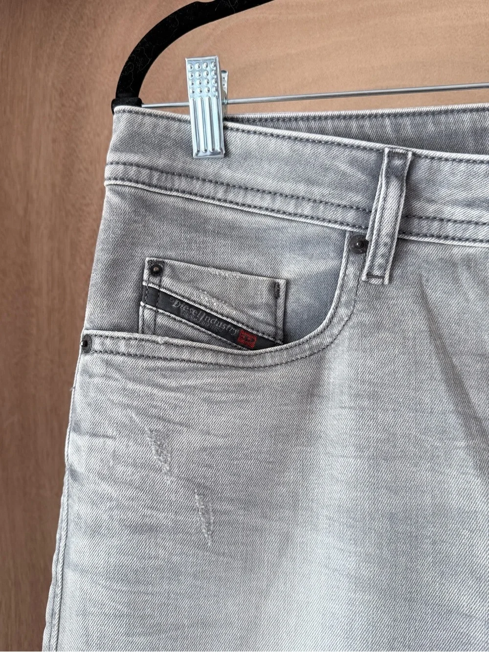 Diesel Buster Slim Tapered Jeans R99J6 Grey Stretch Men's W33 L32 NWT