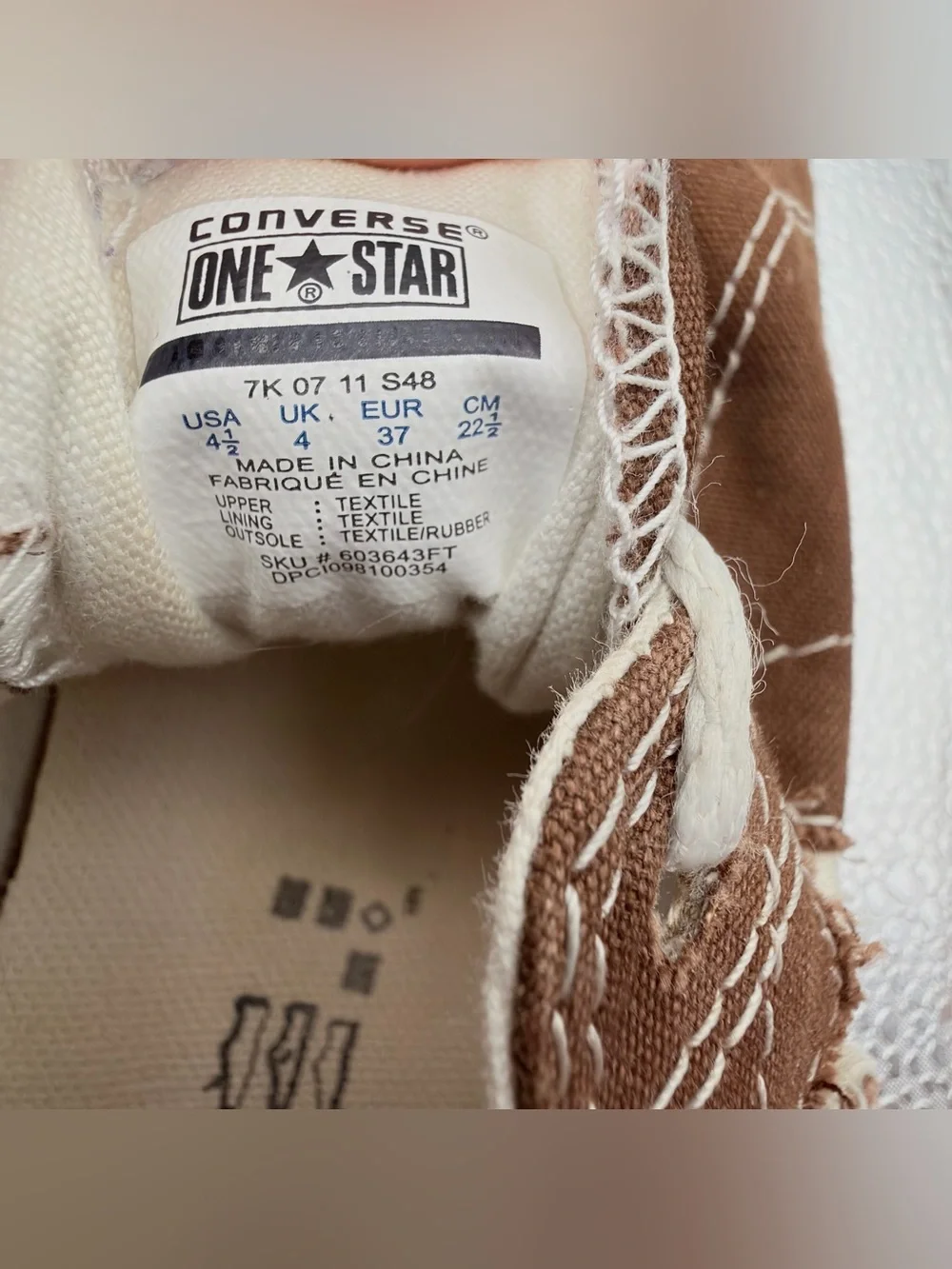 Converse Brown Low-Top Sneakers with White Accents
