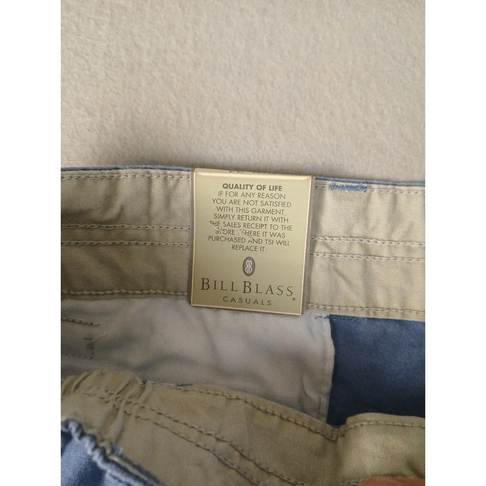 BILL BLASS Casuals MENS  BLUE CHINO LIGHTWEIGHT OUTDOOR SHORTS SZ34 New!!