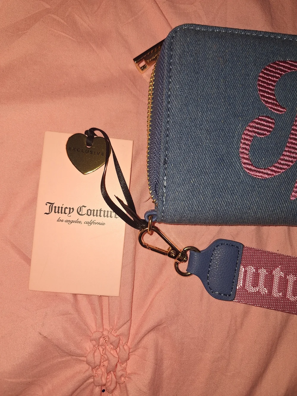 Juicy Couture denim zip
