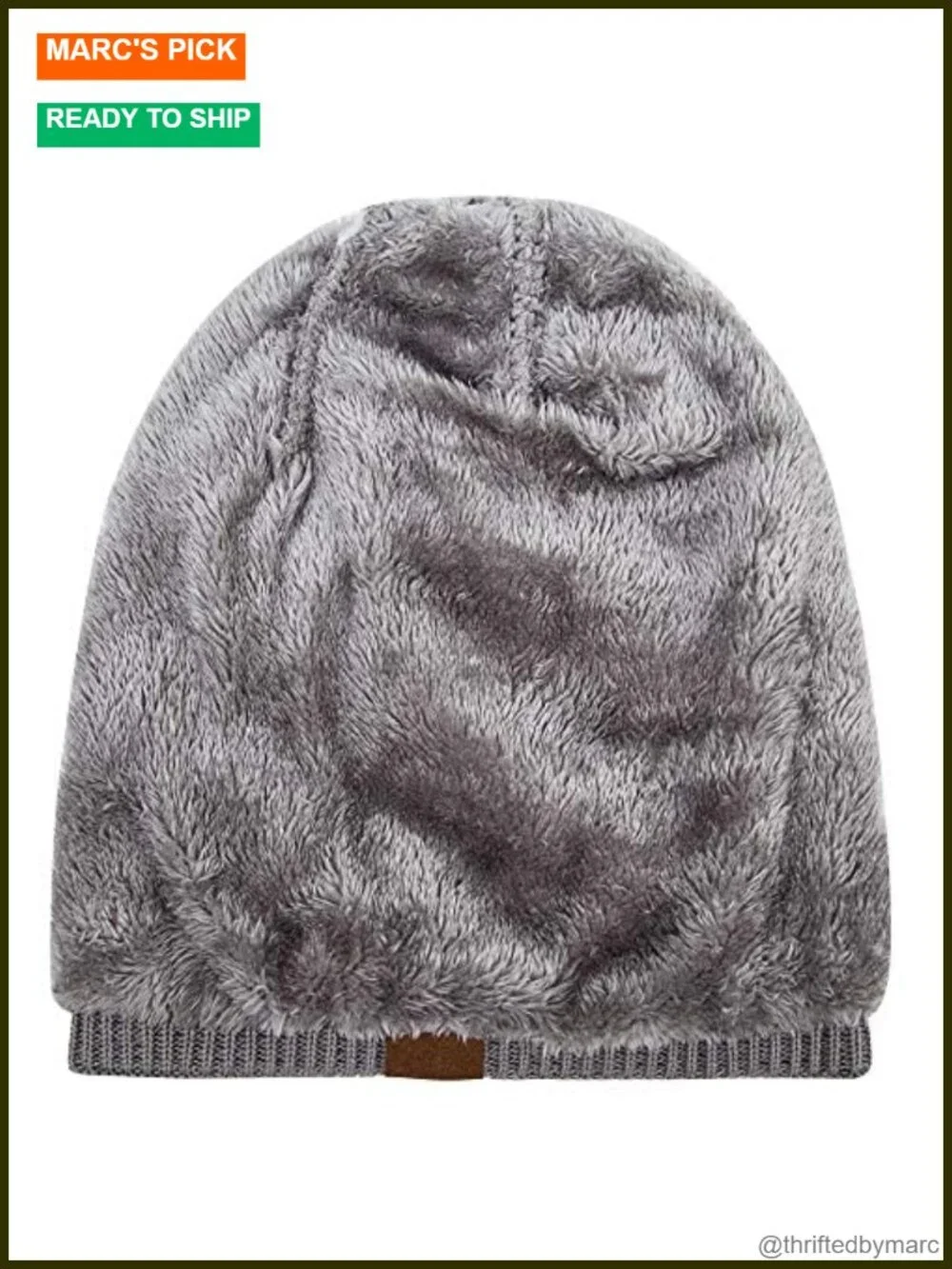 Slouchy Beanie Hat Knit Thick Skull Cap Winter Warm for Men Women