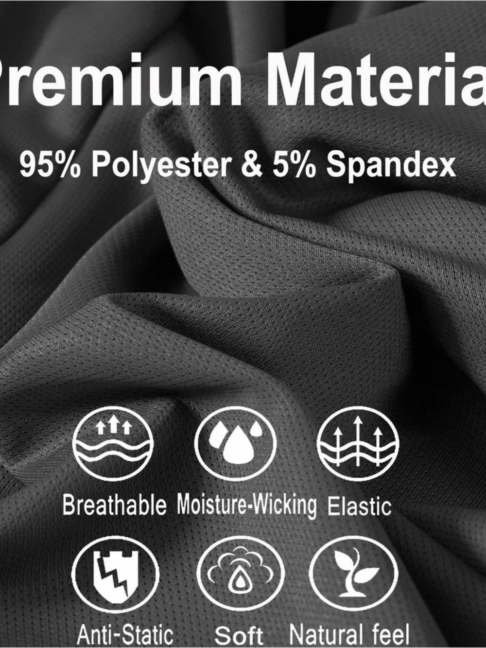 Men’s Athletic Gym Shorts Elastic Waist Moisture Wicking Pockets Size XXL NWT