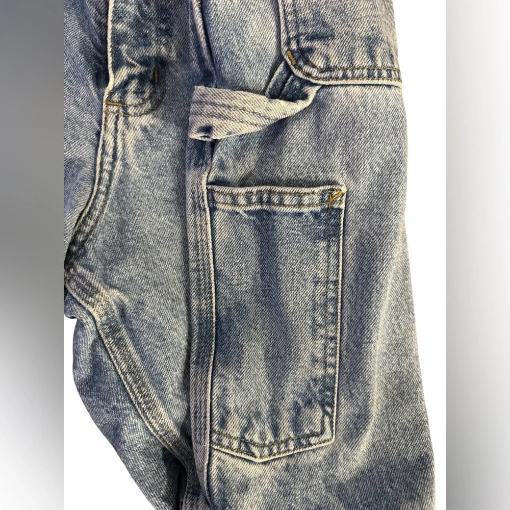 Carhartt Jean Shorts Mens 40 B29 STW Blue Denim Carpenter Jorts Work Wear Pocket