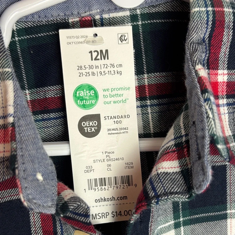 OshKosh Bgosh charming plaid