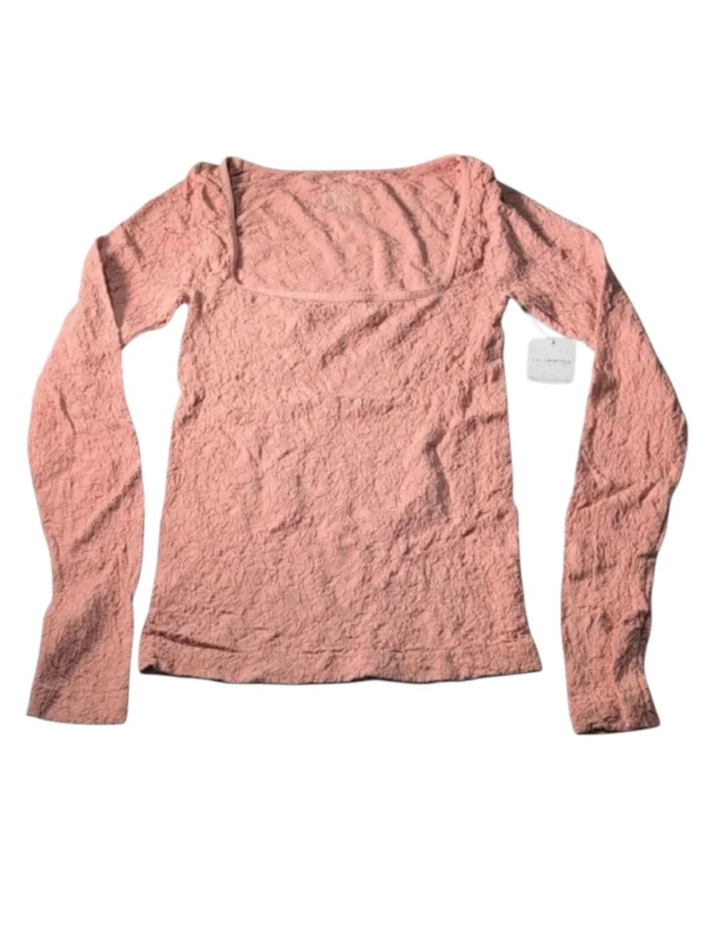 Free People Intimately Have It All Stretchy Long Sleeve Top in Smoke Rose