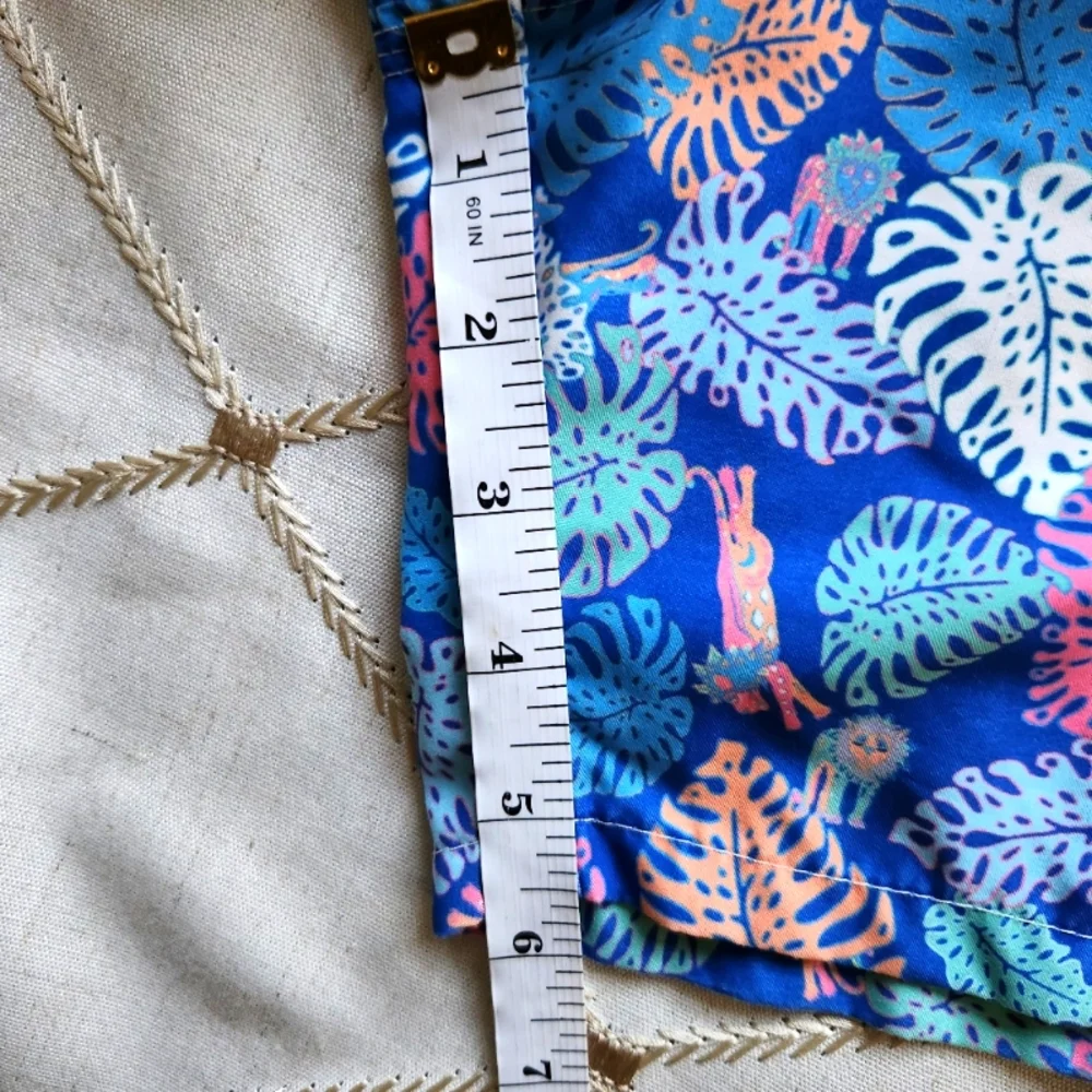 Michael's Swim Shorts Men's Medium Tropical Leaf Print Quick Dry EUC‎ Drawstring