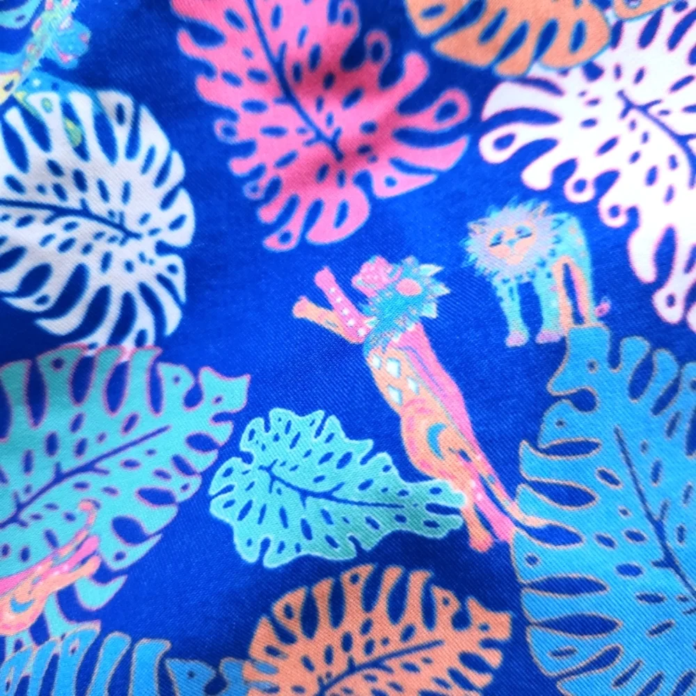 Michael's Swim Shorts Men's Medium Tropical Leaf Print Quick Dry EUC‎ Drawstring